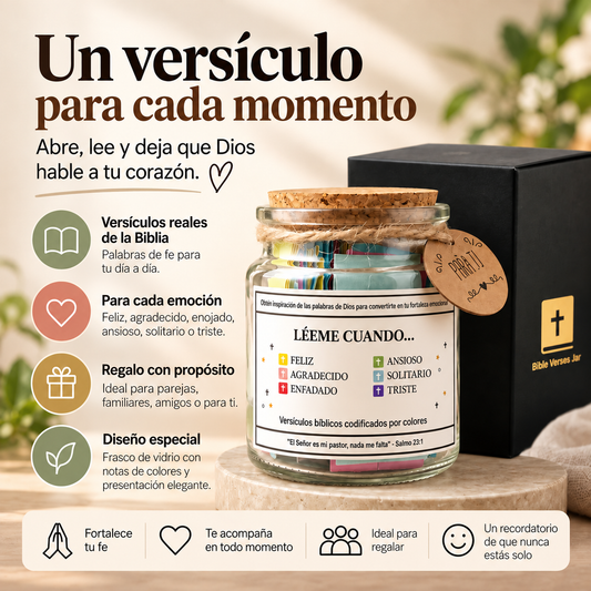 Frasco de Versículos por Emociones